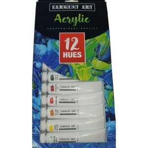3 Acrylic Paints Rock Painting Professional Quality Sargent Art Vivid 12 Hues